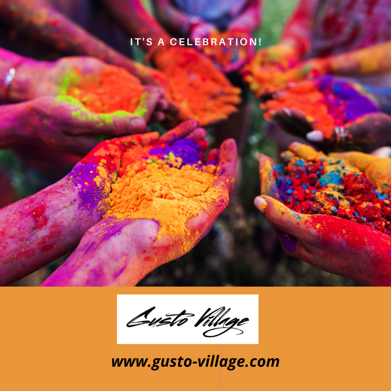 Color Your Holi with Gusto Village: A Vibrant Celebration of the Festival of Colors!