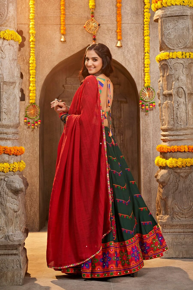 Buy Green Lehenga at Gusto Village