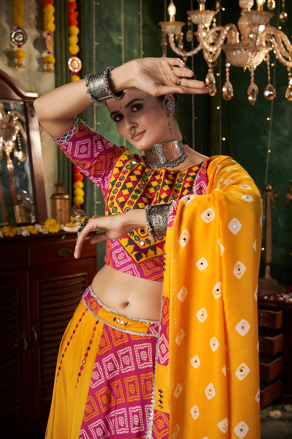 Gusto Village - Yellow Lehenga Choli