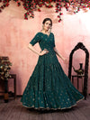 Elegant Green Anarkali Long Gown: Graceful Style for Every Occasion