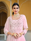 Pink Salwar suit with sequins work