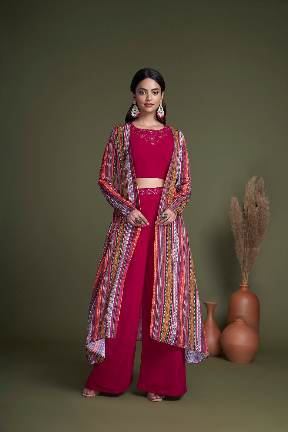 Buy Rani color  Online 3 Piece Set for women