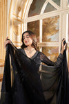 Navy Gown with Dupatta