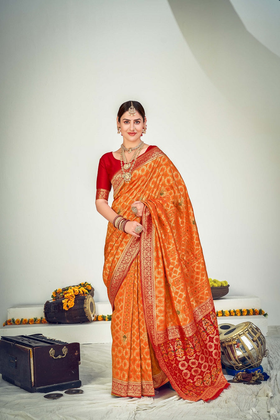 Banarasi saree and blouse