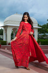 Red shade Stunning Anarkali Dress/Gown