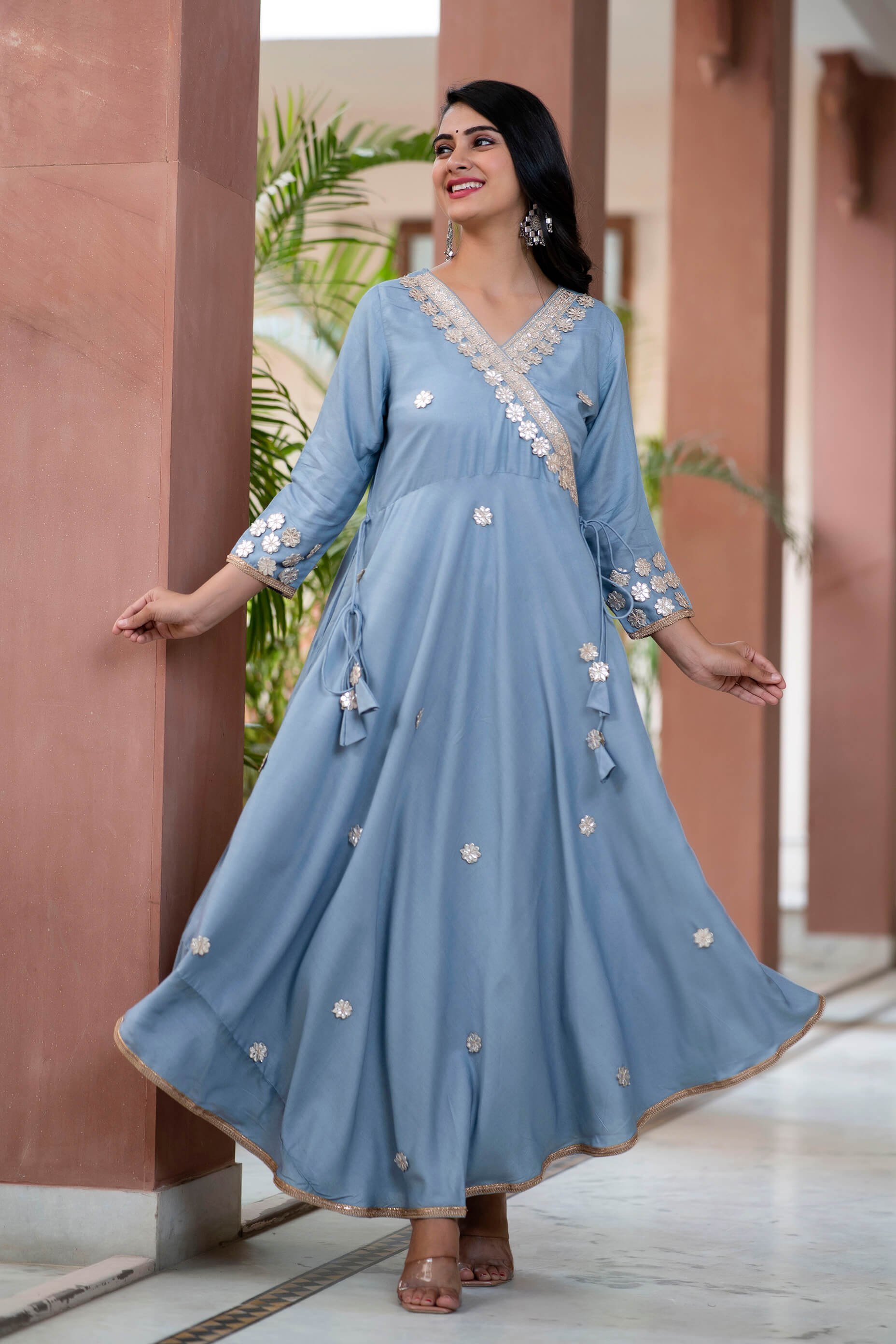 Gota patti store anarkali suit