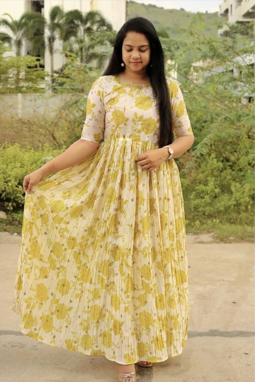 Yellow Gown for women