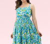 Turquoise Sleeveless Organic Rayon Maxi Dress/Gown