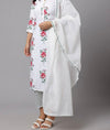White Floral Prints Salwar Kameez: Stylish Indian Women's Ethnic Wear