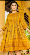 Sunshine Glamour: Yellow Flare Dress with Center Belt