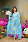 Buy latest Blue 3 piece salwar suit online