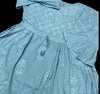 Hand embroiderd chikankari  Steel Blue Dress/Top